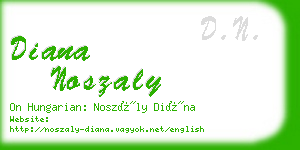 diana noszaly business card